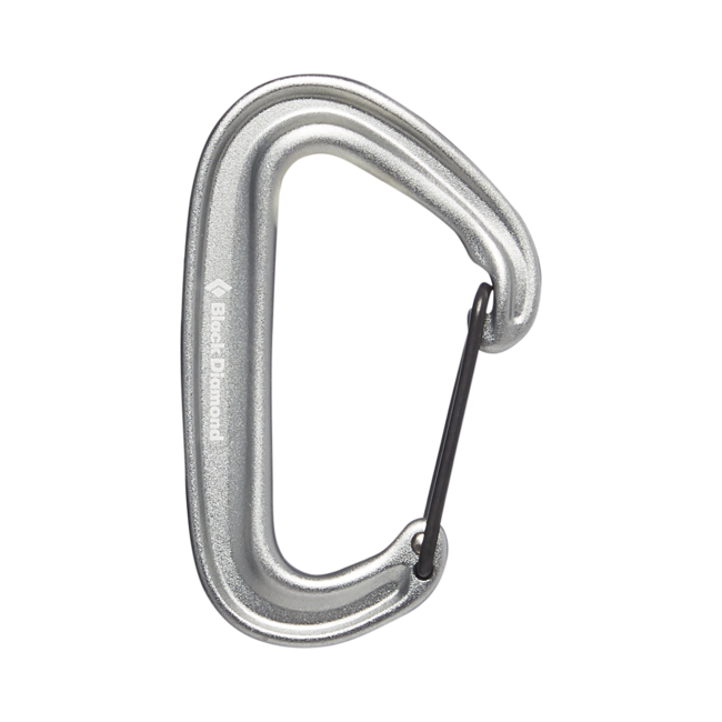 Black Diamond Miniwire karabiner, hellgrau