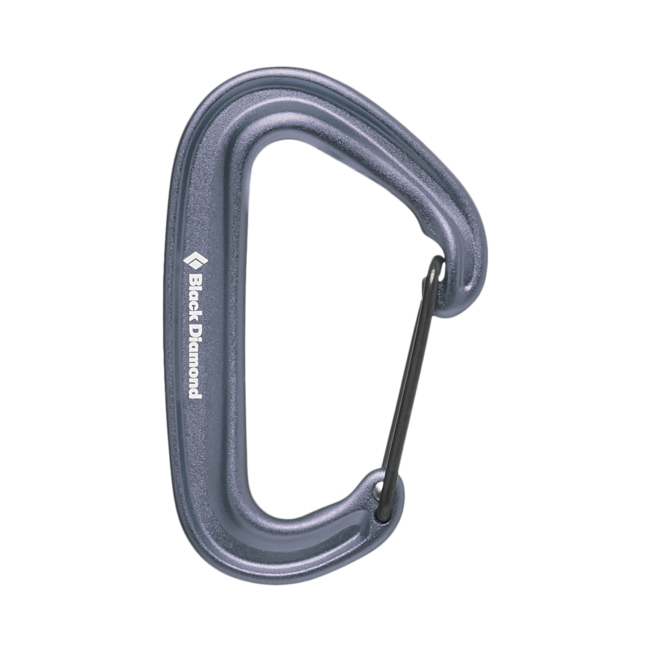 Black Diamond Miniwire karabiner, grau