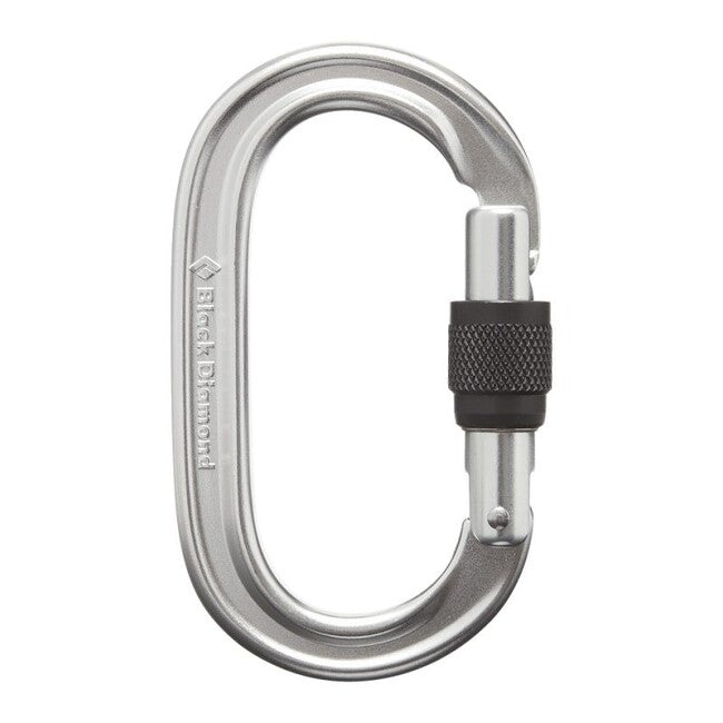 Black Diamond Oval Karabiner mit Keylock Scrwgt, poliert
