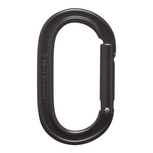 Black Diamond Ovalkarabiner mit Schlüsselschloss, schwarz