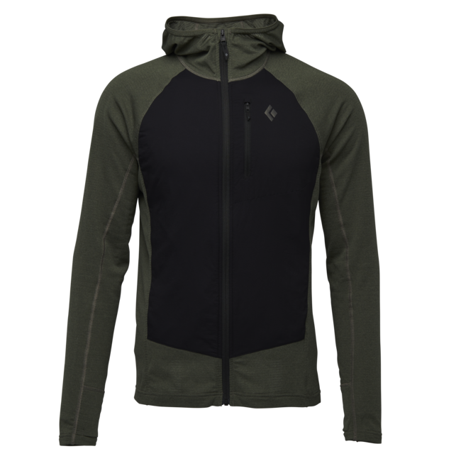 Black Diamond Coefficient Lt Hybrid sweatshirt, tundra-schwarz