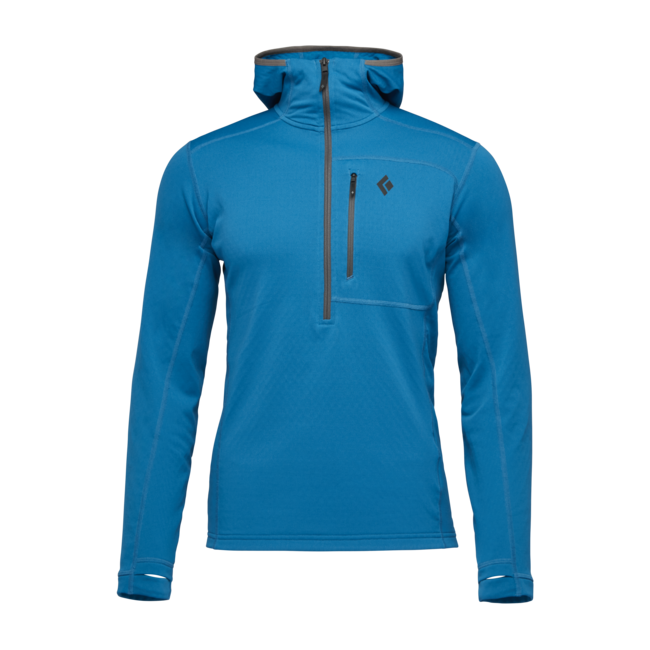 Black Diamond Coefficient herren sweatshirt mit reißverschluss, eisvogel