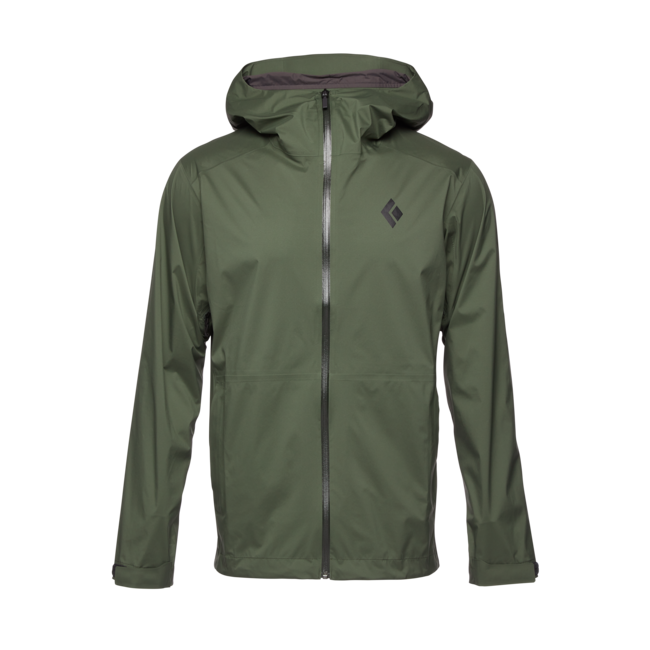 Black Diamond Stormline Stretch Rain Shell waterproof jacket, tundra