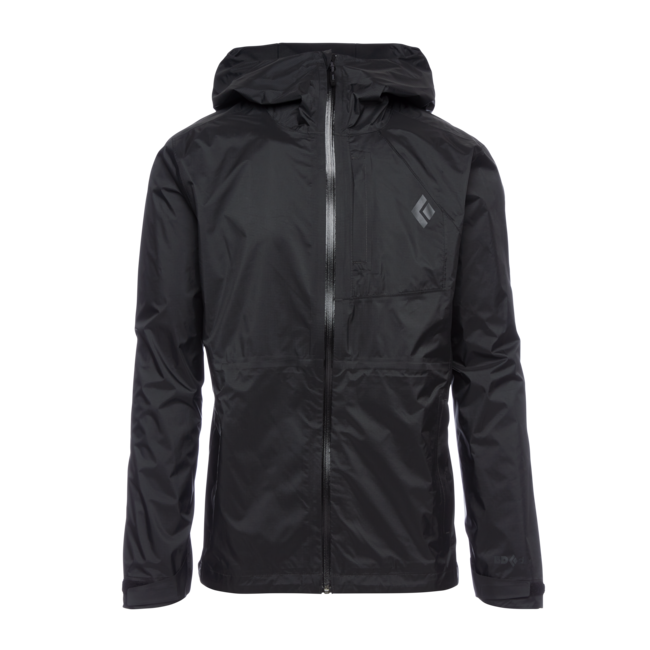 Black Diamond Treeline Rain Shell Men's Waterproof Jacket, schwarz