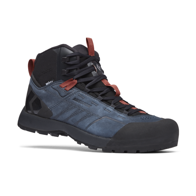 Black Diamond Mission Mid waterproof approach lederstiefel, eclipse-red rock