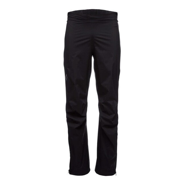 Black Diamond Men's Stormline Stretch Full Zip Regenhose, schwarz