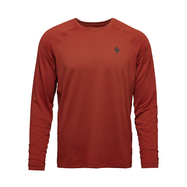 Black Diamond Alpenglow Crew herren Langarm-T-shirt, burnt sienna