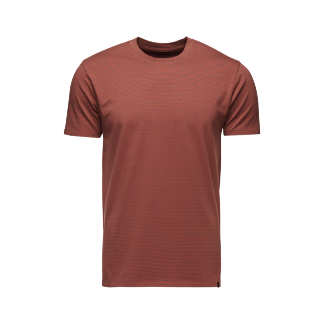 Black Diamond Bd Stripe herren Kurzarm-T-shirt, mahagoni-burnt sienna