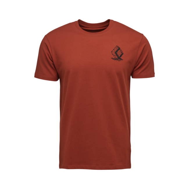 Black Diamond Boulder herren Kurzarm-T-shirt, burnt sienna