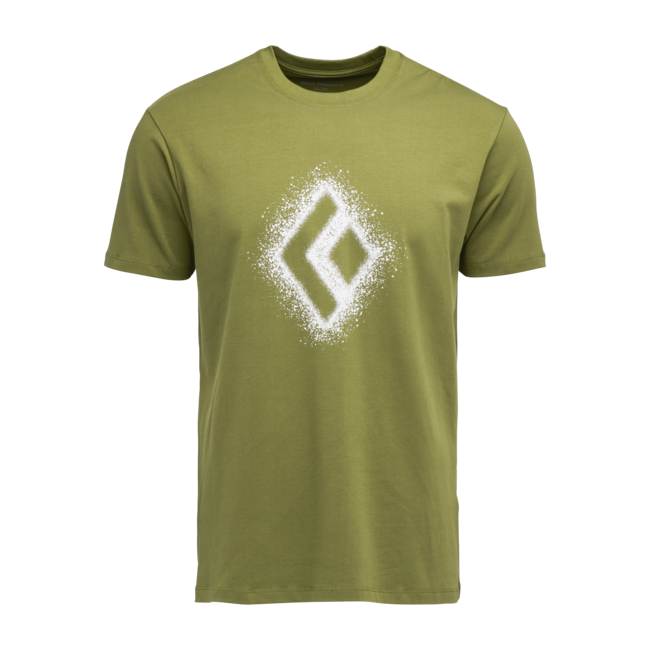 Black Diamond Chalked Up 2.0 herren Kurzarm-T-shirt, Camp green