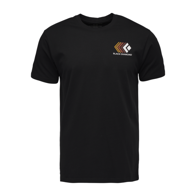 Black Diamond Faded herren kurzarm-T-shirt, schwarz
