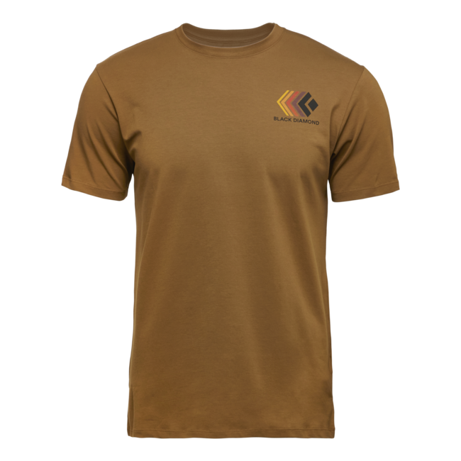 Black Diamond Faded herren kurzarm-T-shirt, dunkles curry