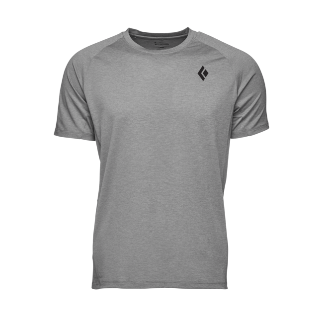 Black Diamond Lightwire Tech herren kurzarm-T-shirt, stahlgrau