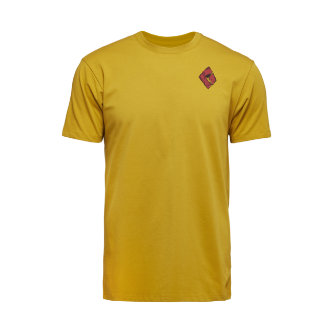 Black Diamond Mono Pocket herren kurzarm-T-shirt, bernsteinfarben
