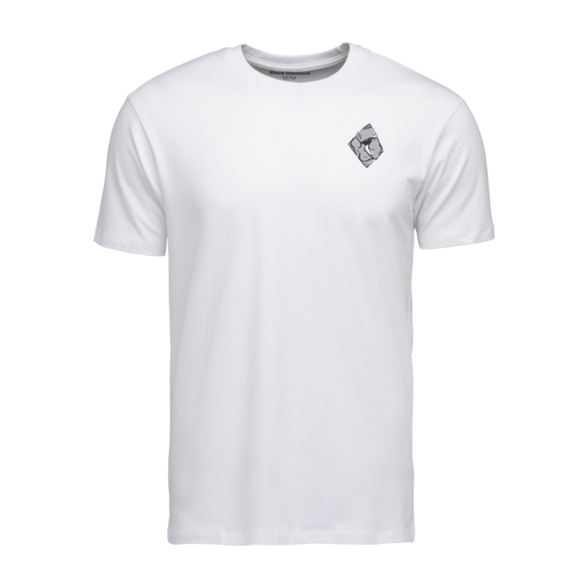 Black Diamond Mono Pocket herren Kurzarm-T-shirt, weiß