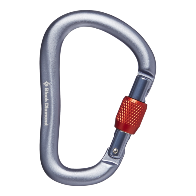 Black Diamond Rocklock schraubkarabiner, grau