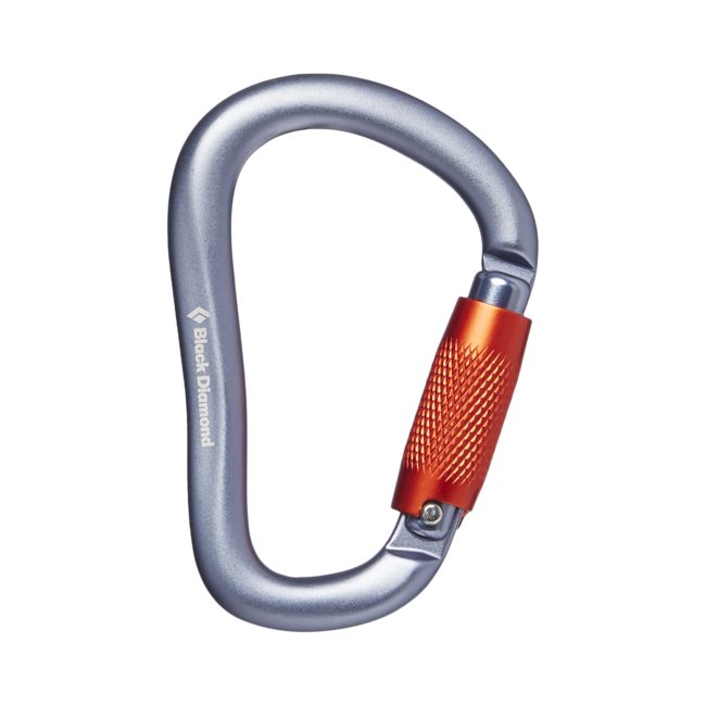 Black Diamond Rocklock Twistlock-Karabiner, grau