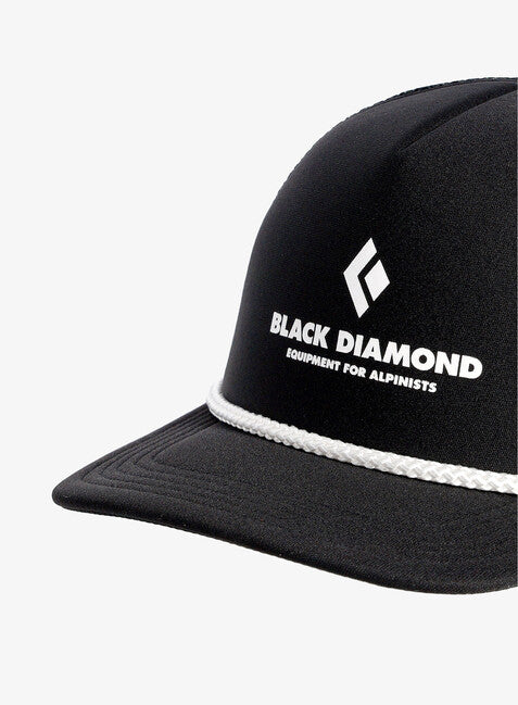Black Diamond Cap Flat Bill Trucker, schwarz-schwarz eqpmnt für alpnst