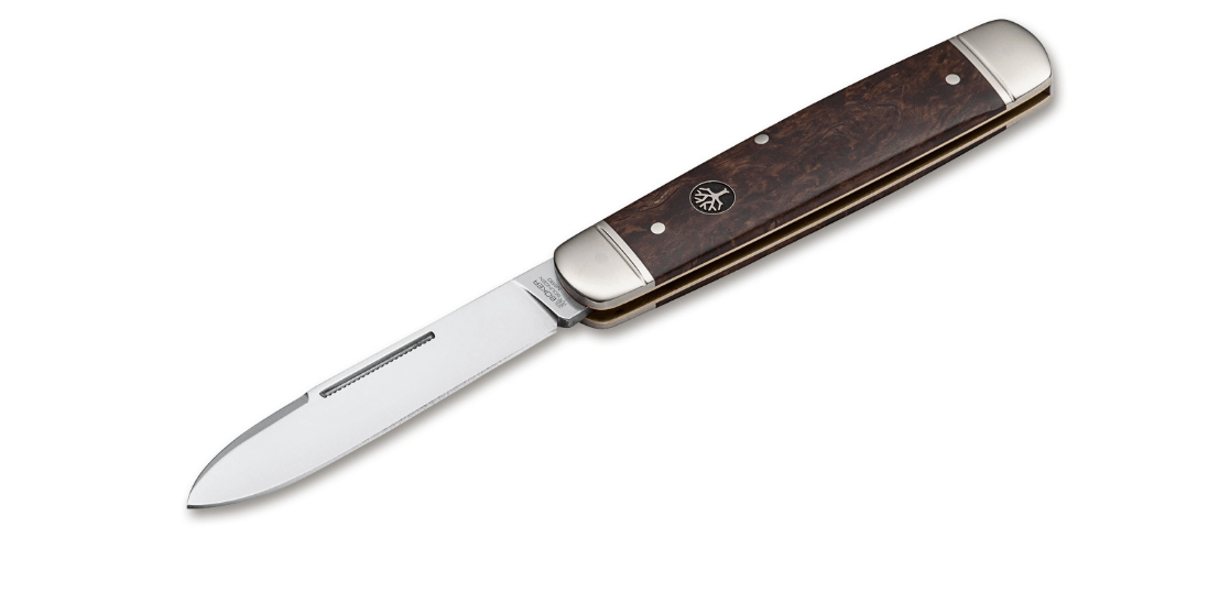 BÖKER Cattle Knife taschenmesser 8,2 cm, birke curly holz