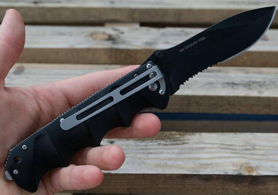 BÖKER Magnum aufklappmesser 23cm, black spear