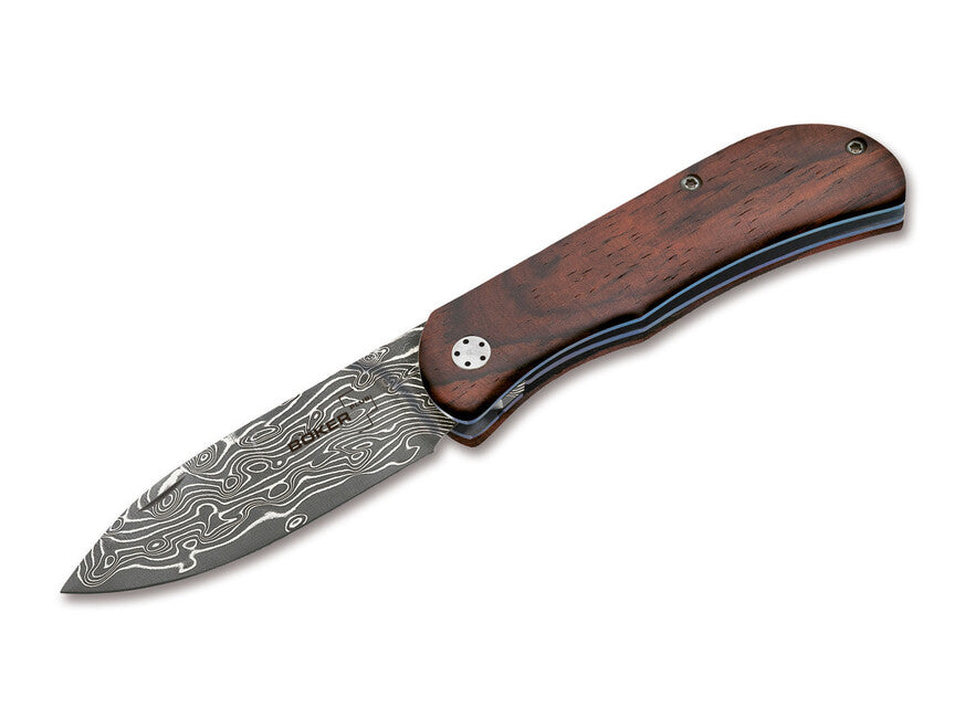 BÖKER Exskelibur II taschenmesser 7 cm, damast, cocobolo holz