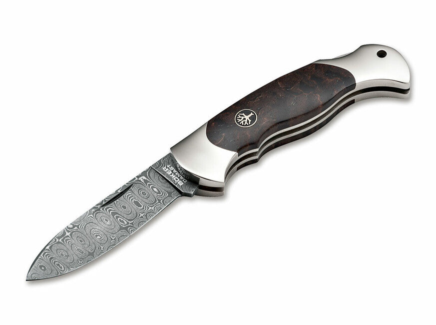 BÖKER Scout Spearpoint taschenmesser 7,9 cm, damast, birkenholz