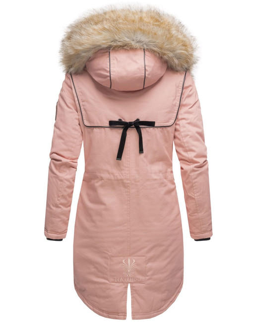 Navahoo Bombii damen Winterjacke mit Fell, rosa