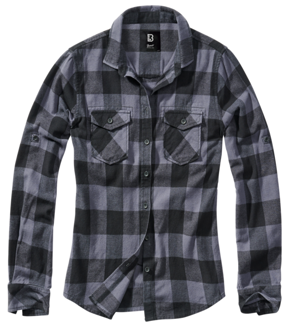 Brandit Amy damenshirt, grau schwarz