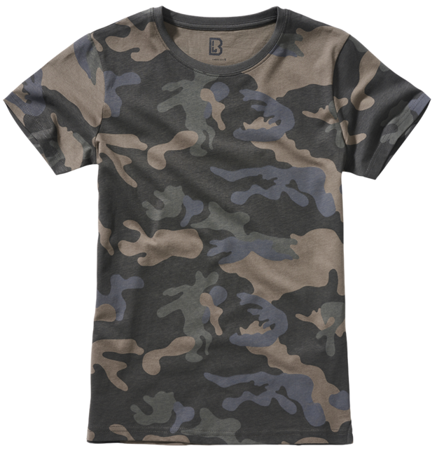 Brandit damen-T-shirt, darkcamo