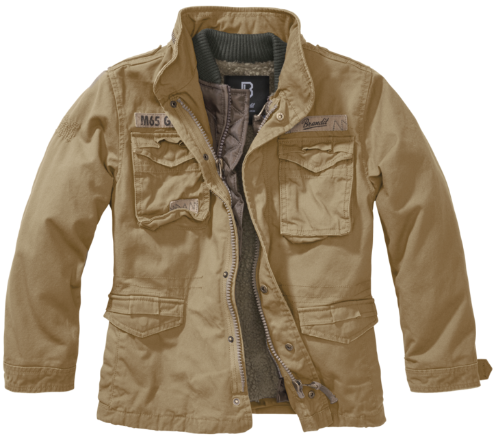 Brandit M65 Giant kinderjacke, camel