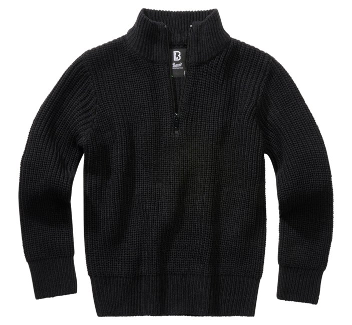 Brandit kinder Marine Pullover Troyer, schwarz
