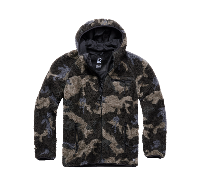 Brandit Teddyfleece Worker fleecejacke, darkcamo