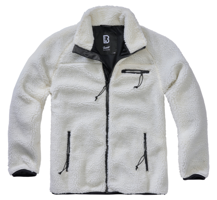 Brandit Teddyfleece Fleecejacke, weiß