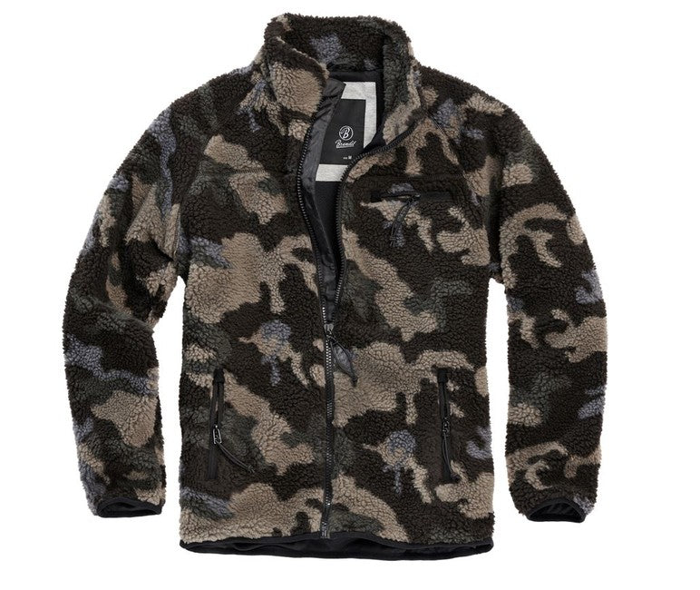 Brandit Teddyfleece Fleecejacke, darkcamo
