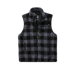 Brandit Teddyfleece fleeceweste, schwarz/grau