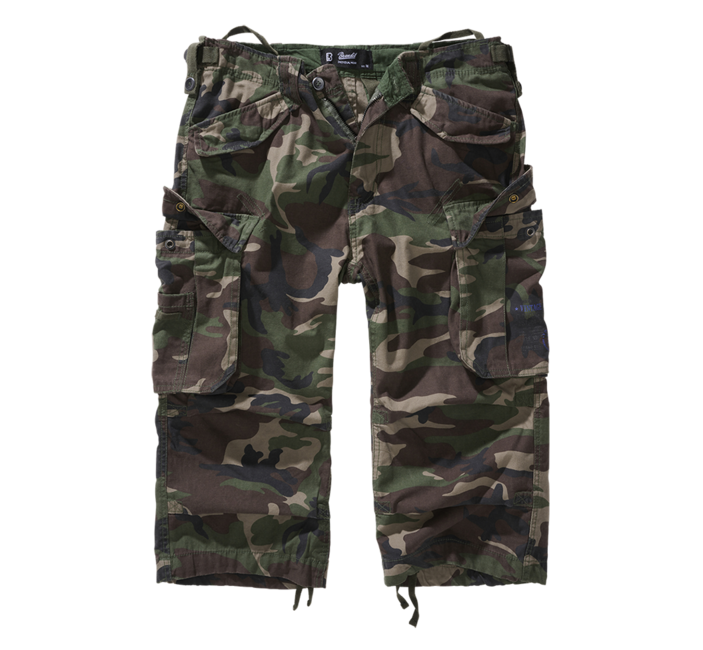 Brandit Industry Vintage 3/4 Shorts, woodland