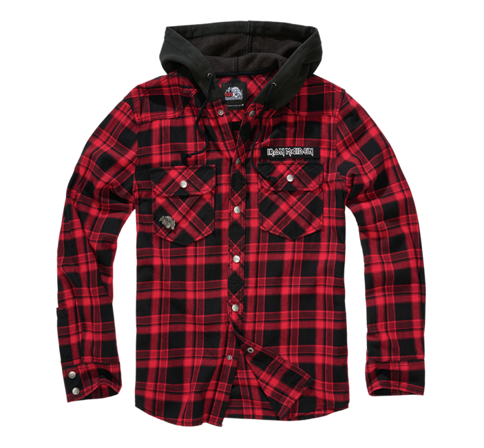 Brandit Eddy hoodie Dunkelrot und Schwarz