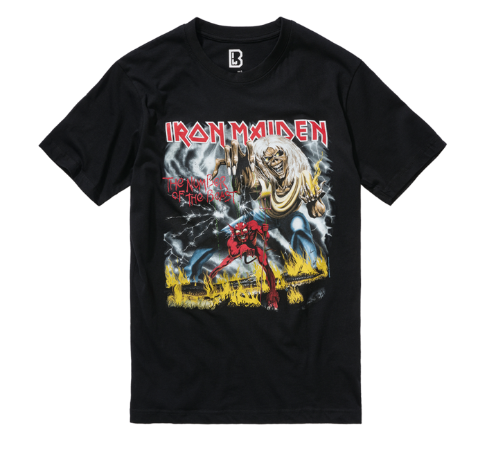 Brandit Iron Maiden T-shirt Number of the Beast II, schwarz