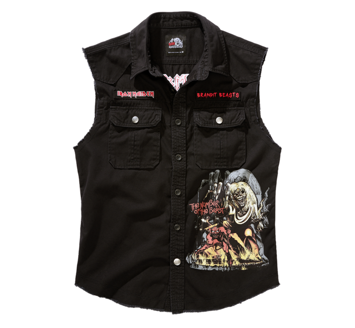 Brandit Iron Maiden ärmelloses shirt, schwarz