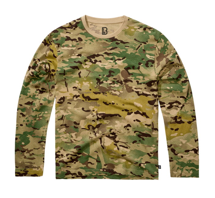 Brandit Premium langarm-T-shirt, taktisches tarnmuster