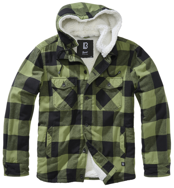 Brandit Lumber kapuzenjacke, schwarz/oliv