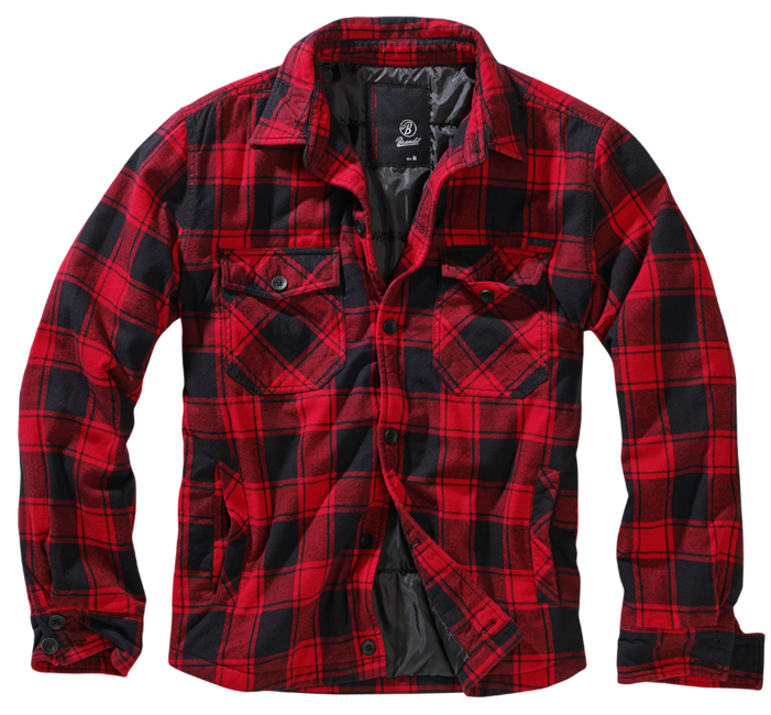 Brandit Lumberjacket bunda, rot-schwarz