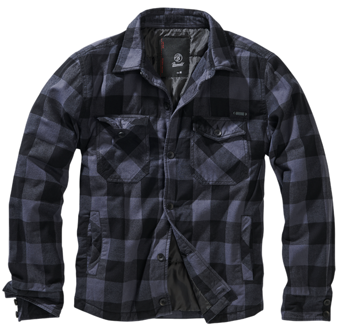Brandit Lumberjacket Jacke, grau-schwarz