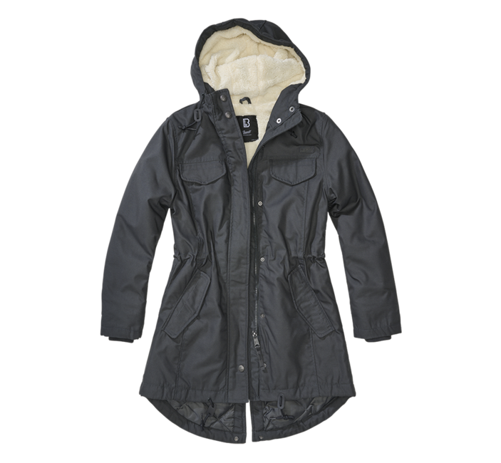 Brandit Marsh Lake parka damen winterjacke mit kapuze, anthrazit