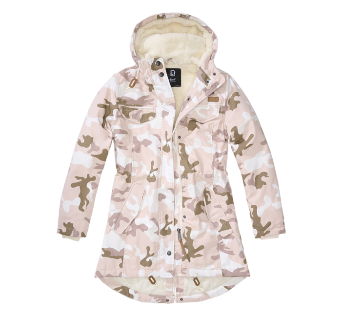 Brandit Marsh Lake parka damen winterjacke mit kapuze, candy camo
