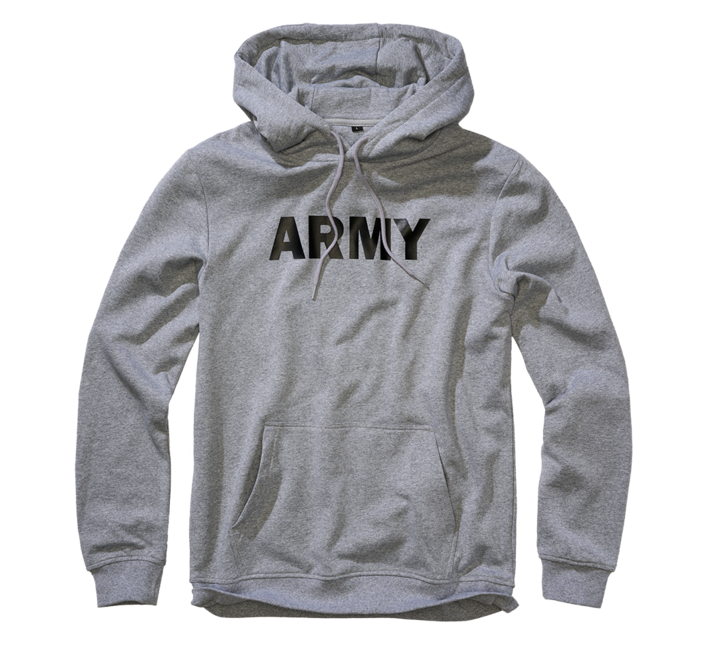 Brandit Army hoodie, grau meliert
