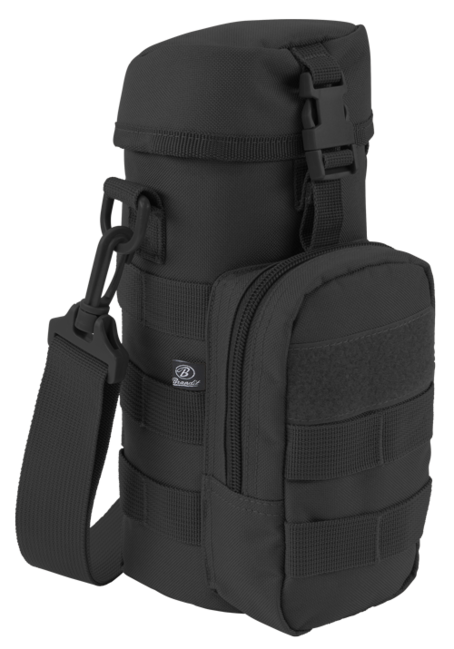 Brandit MOLLE Flaschenhülle mit tasche II, schwarz