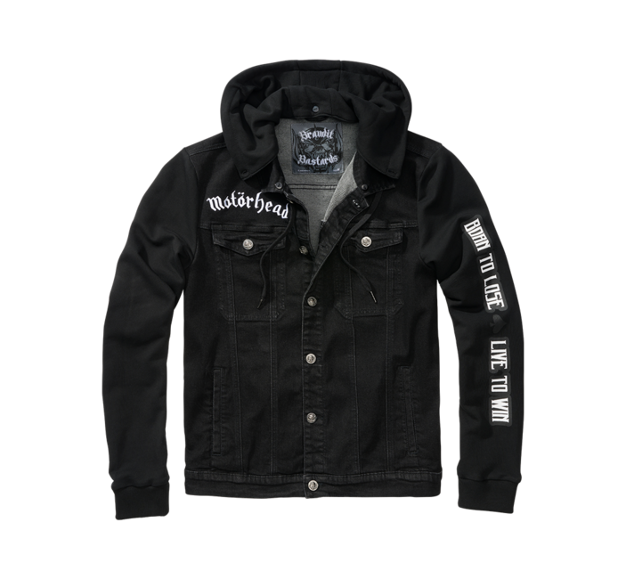 Brandit Motörhead Cradock Denim jacke, schwarz-schwarz