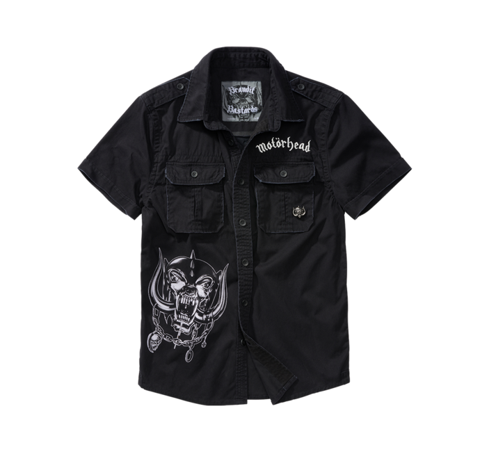 Brandit Motörhead Vintage kurzarm-shirt, schwarz