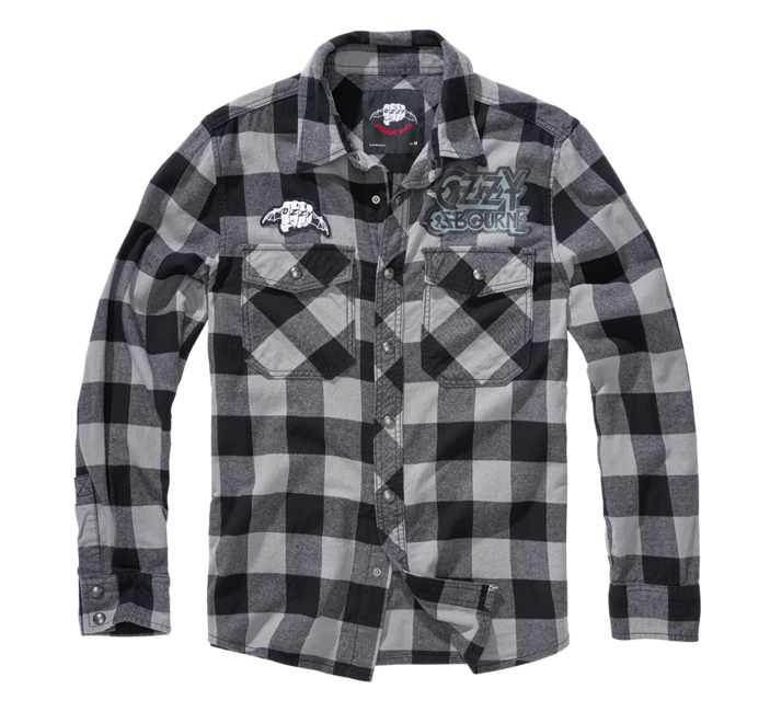 Brandit Ozzy langarmshirt, schwarzes anthrazit